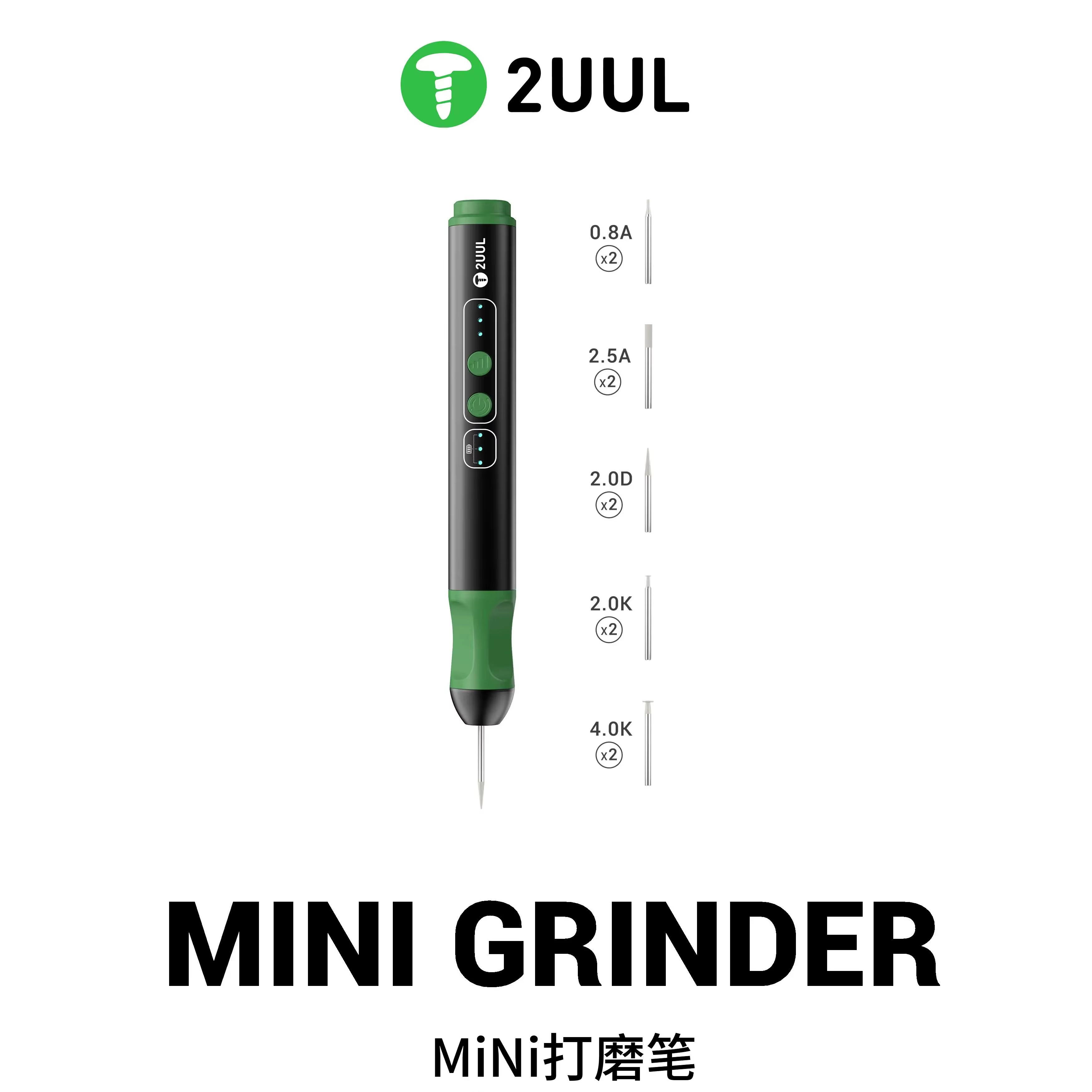 2UUL DA86 Mini meuleuse électrique contrôle de précision stylo de polissage Portable avec 5 vitesses