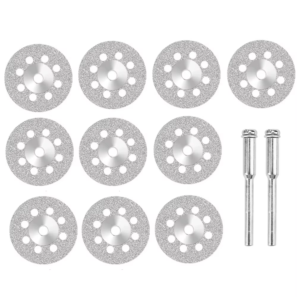 Lame de scie diamantée pour outil rotatif 20-30 mm avec mandrin de 3 mm pour outils rotatifs Dremel,