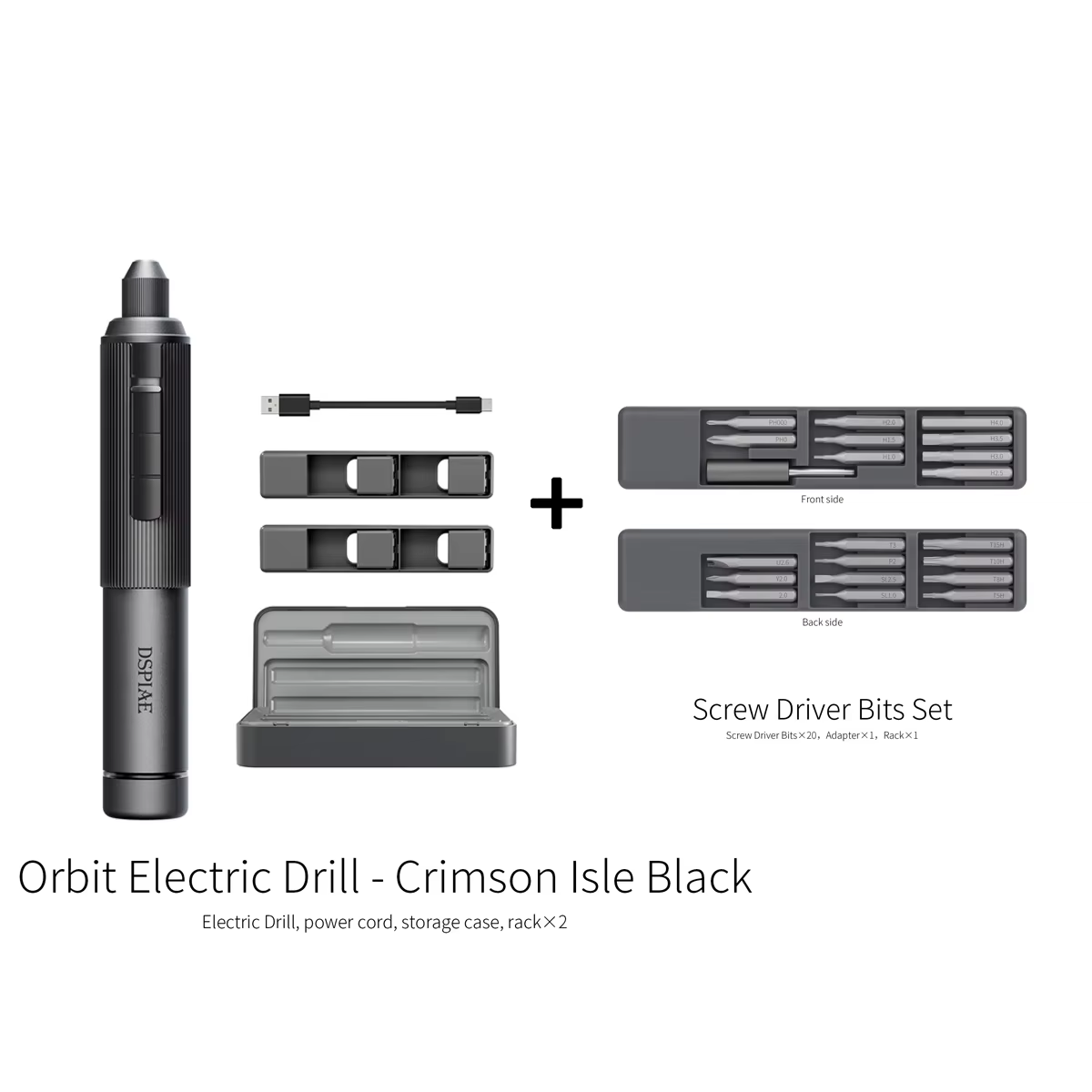 Nouvelle perceuse électrique orbitale DSPIAE AT-ED01 2026 pour plastique, bois, métaux mous, assembl