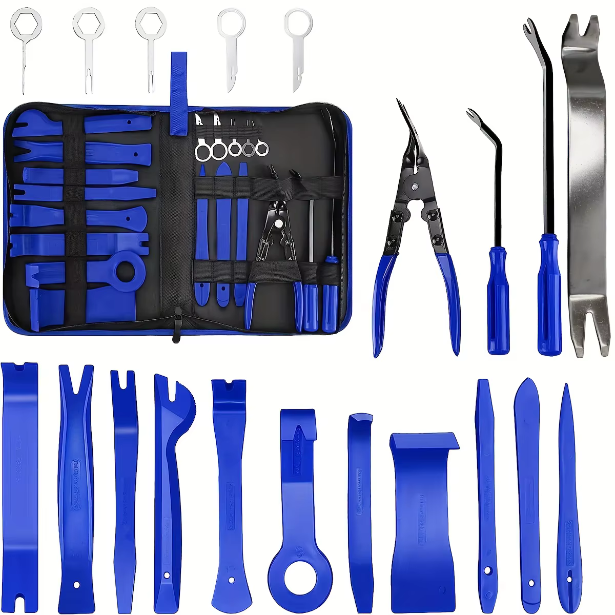 Ensemble d'outils de retrait de garniture et pince à Clip, dissolvant de rembourrage, ensemble de re