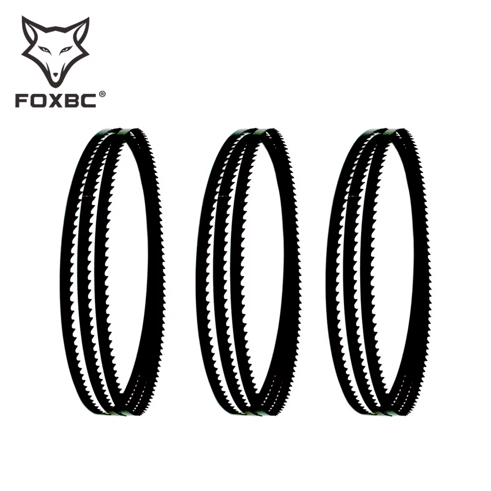 FOXBC – lame de scie à bande pour scie à ruban HBS30, 3 pièces, 1400mm / 12mm / 0.36mm / (6 T, 10 T,