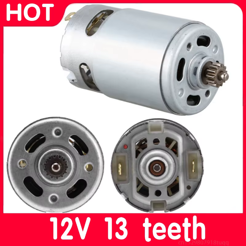 Moteur à 12 ou 13 dents RS-550VC-8518 ou GSR12V-15 pour perceuse électrique, pièces de rechange d'en