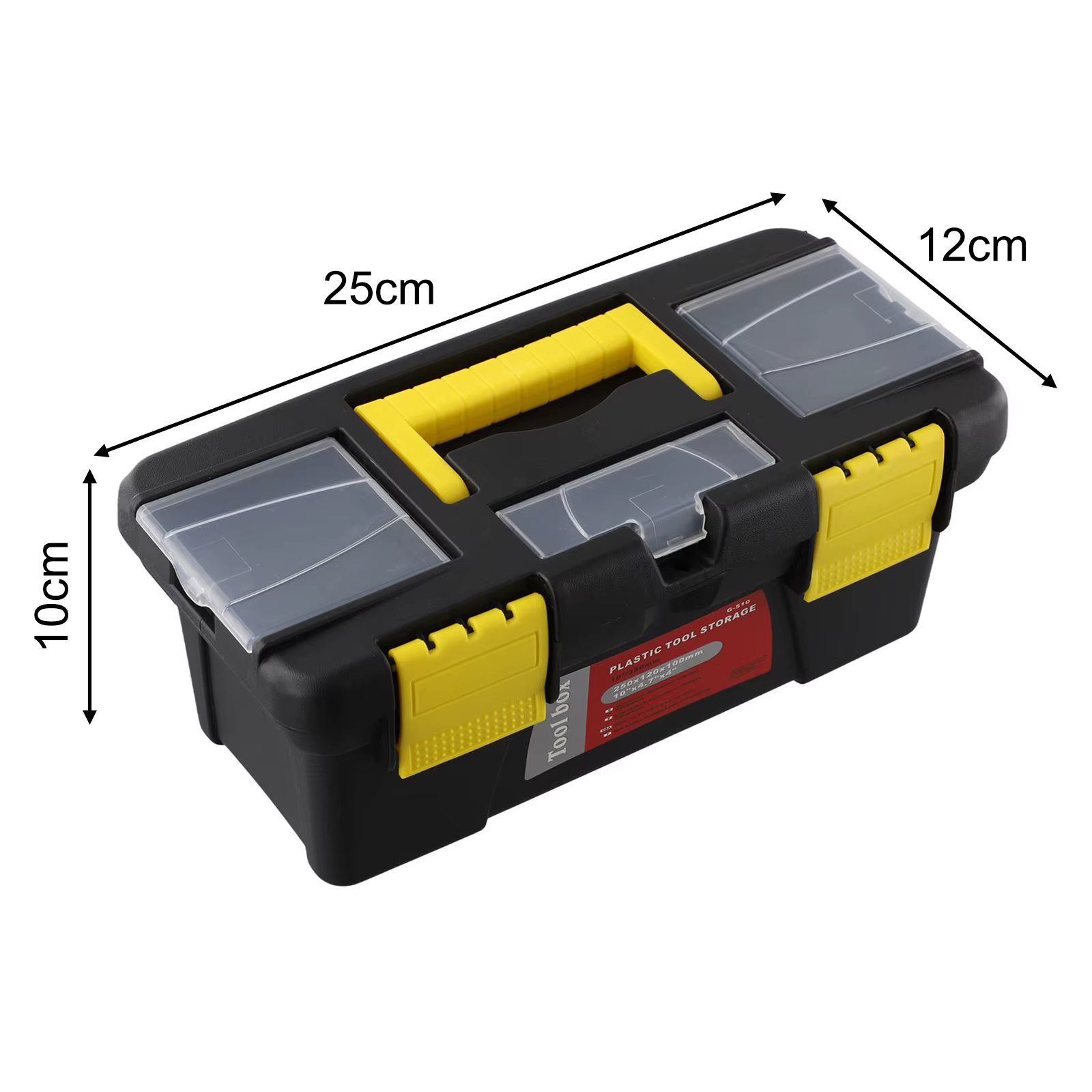 Boîte à outils de quincaillerie de 10 pouces, vis professionnelles multifonctions, boîte d'organisat