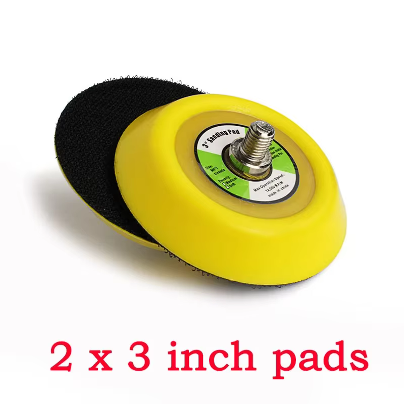 3 ''/4''/5 "/6 jeux de plaques de support de ponceuse de polissage tampons de support de ponçage à c