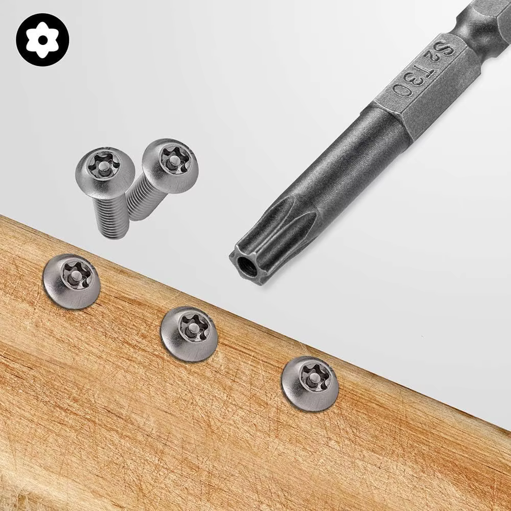 Jeu d'embouts de sécurité Torx 11 pièces, jeu de tournevis de sécurité magnétique en acier ltSteel J