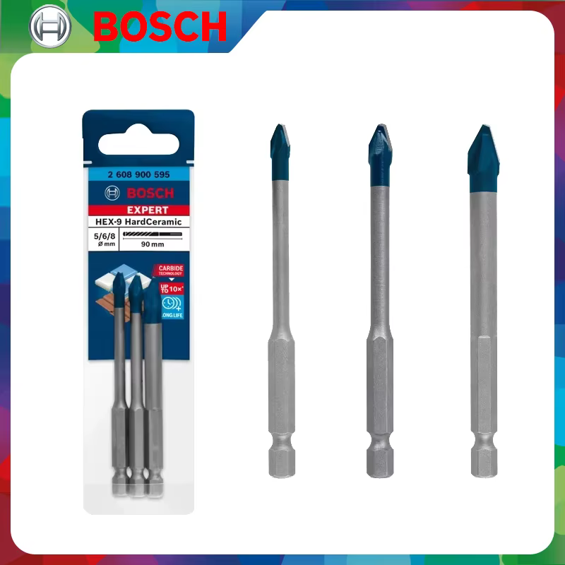 Bosch 2608900595   3X Expert HEX-9 jeu de forets en céramique dure 5-8mm ensemble de forets à percus