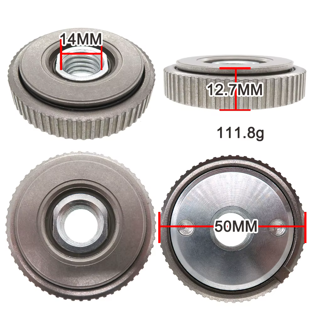 Écrou de verrouillage pour meuleuse d'angle M14, accessoire de fixation de plaque de bride de serrag