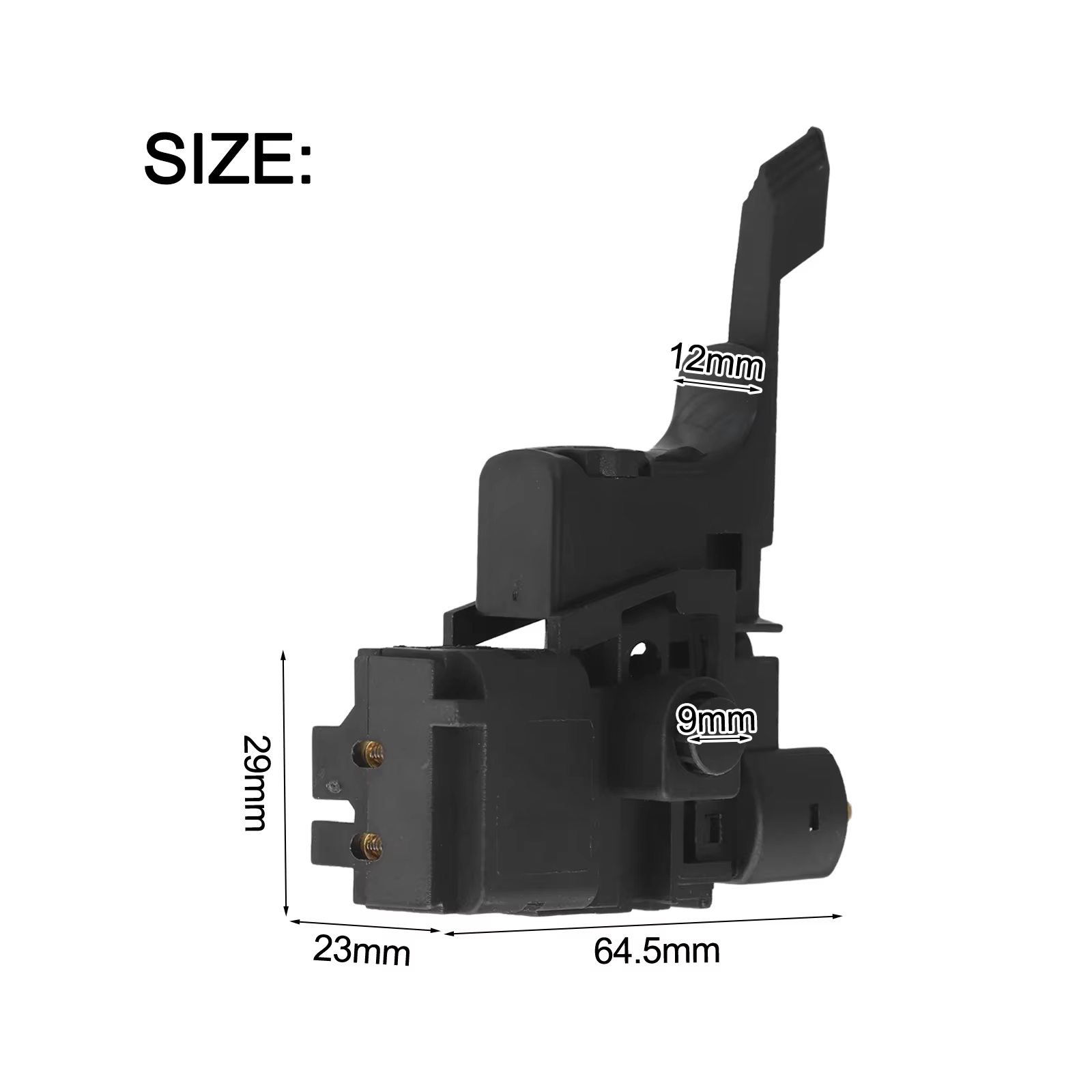 Interrupteur de perceuse électrique pratique avec contrôle de vitesse, noir, tension 220V