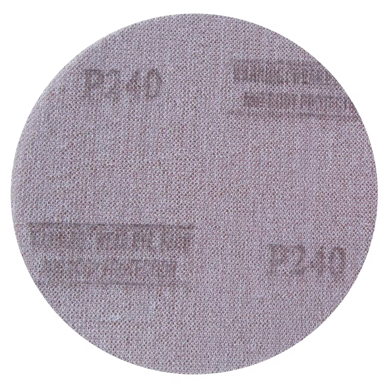 50 pièces 5/6 pouces 125/150MM disques abrasifs en maille crochet et boucle abrasif sans poussière A