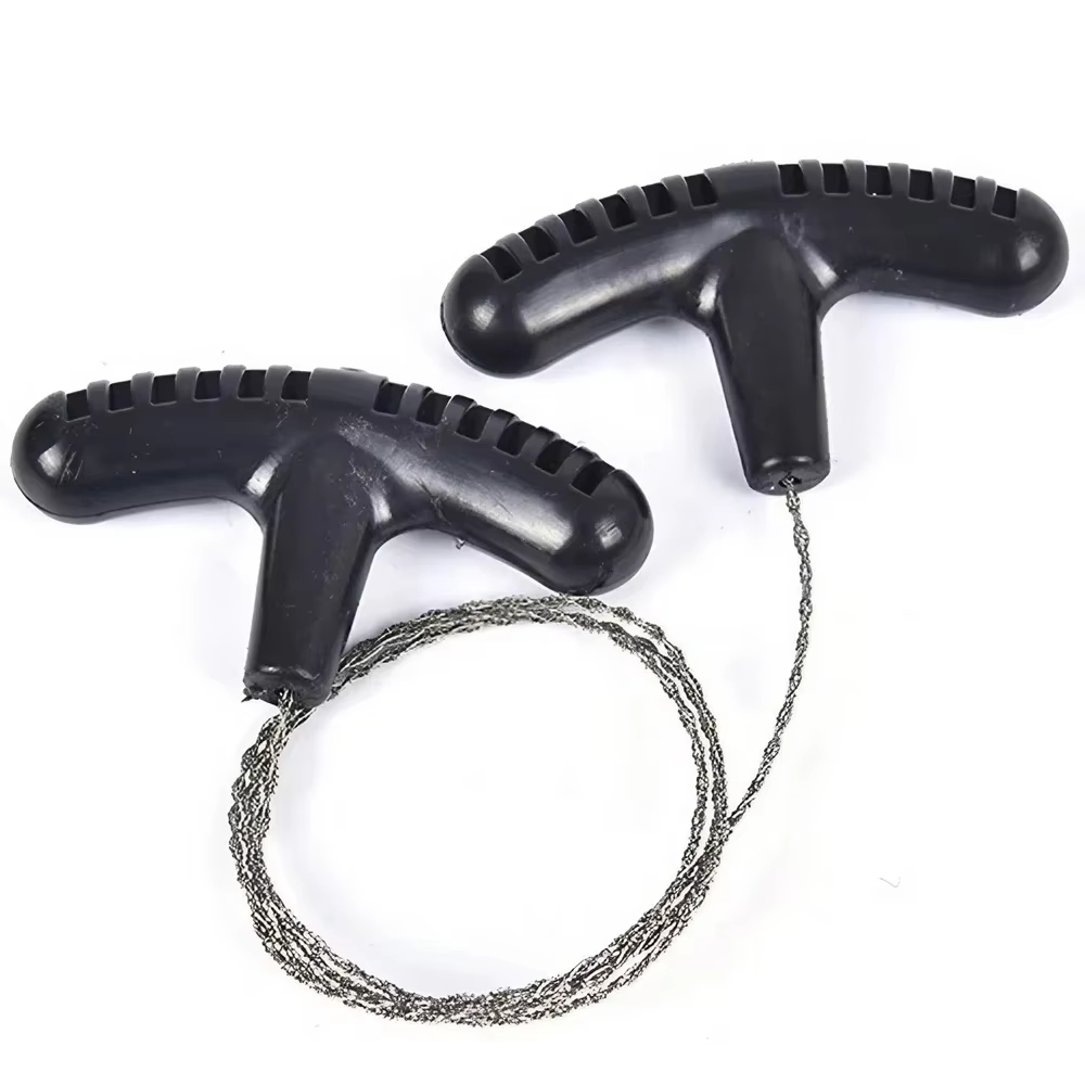 Scie à chaîne à corde en acier Portable, outil manuel pour Camping, survie d'urgence, voyage en plei