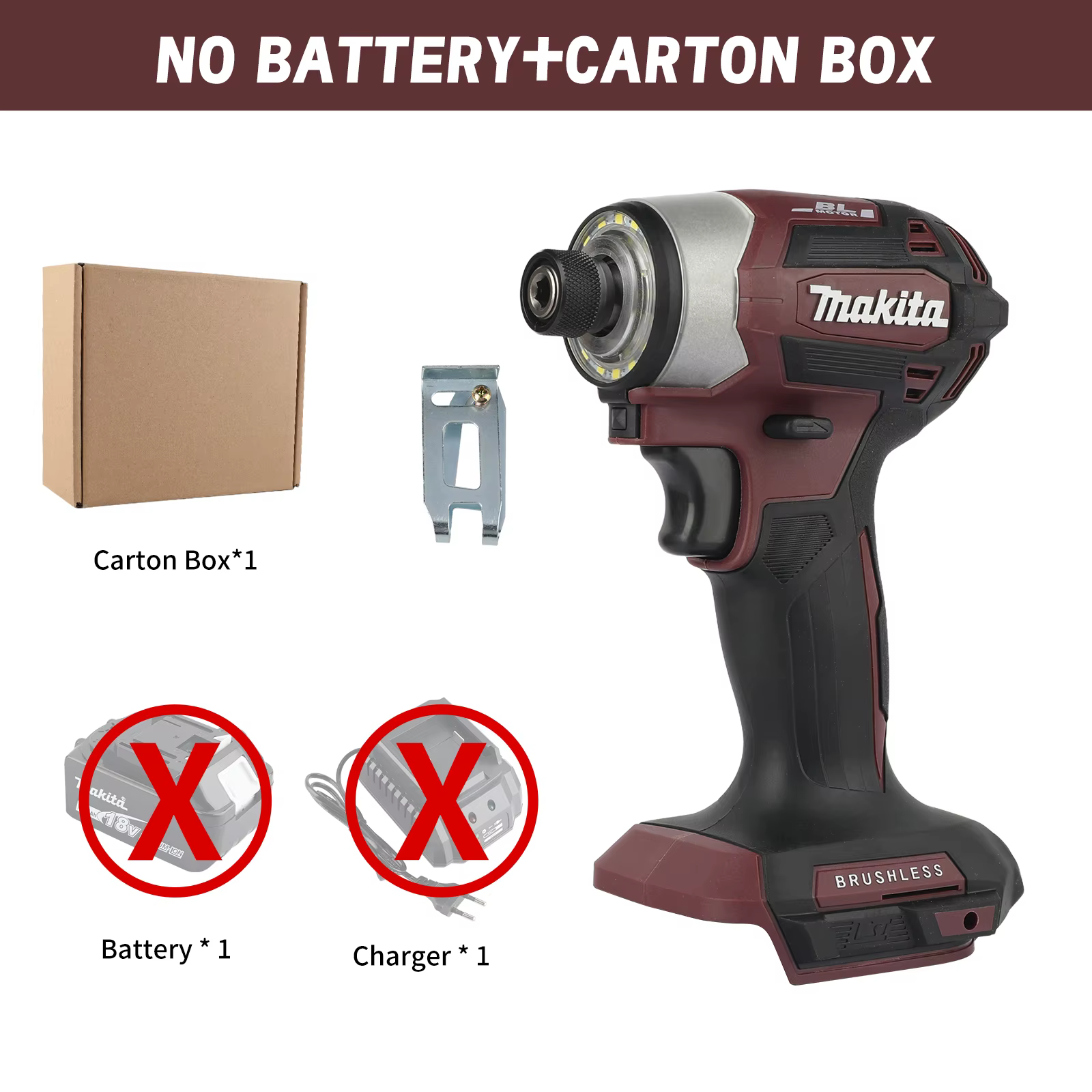 Perceuse sans fil Makita 18V DTD173 marron, outil électrique pour la rénovation et le bricolage, 180