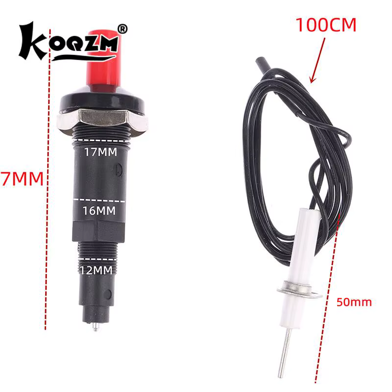 Piezo-Spark IgnCla152 Brûleur à gaz avec câble, pièces de chauffage, extérieur, four, cheminée, chau