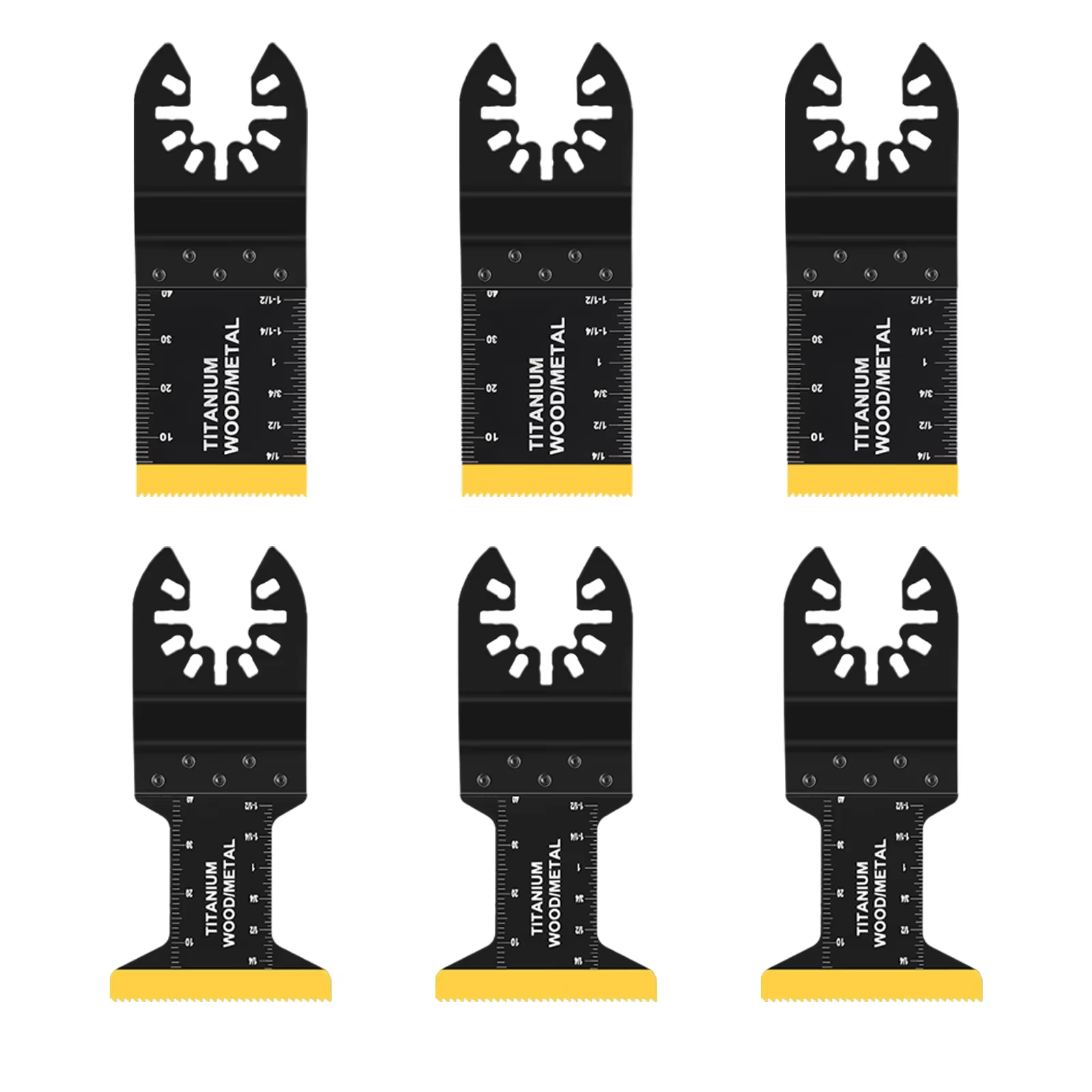 Kits de lames de scie oscillantes en titane, coupe du métal, multi-outils, adaptés à Dewalt Bosch Wo