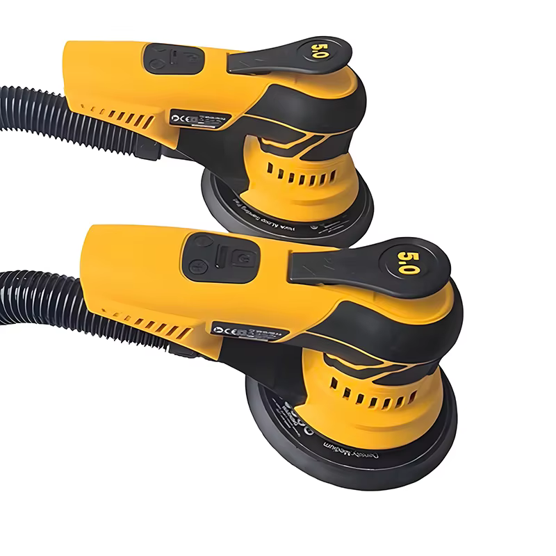 Lot de 2 ponceuses excentriques électriques sans balais pour le travail du bois, la carrosserie et l