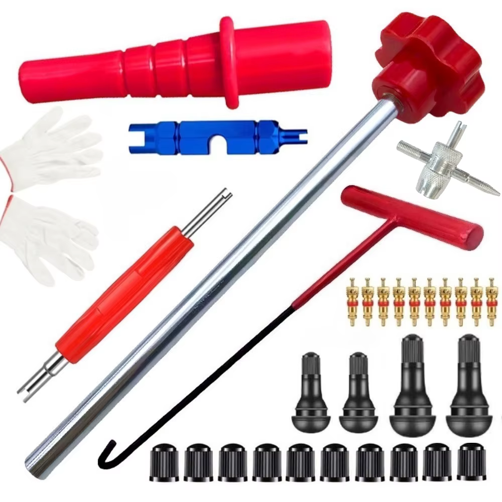 Nouvel ensemble d'outils pour valve de pneu de voiture, extracteur de noyau de valve, outils de remp