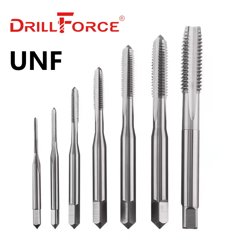 Drillforce UNF vis Machine filetage taraud forets HSS cannelure droite 0-80 4-48 5-44 6-40 12-28 9/1