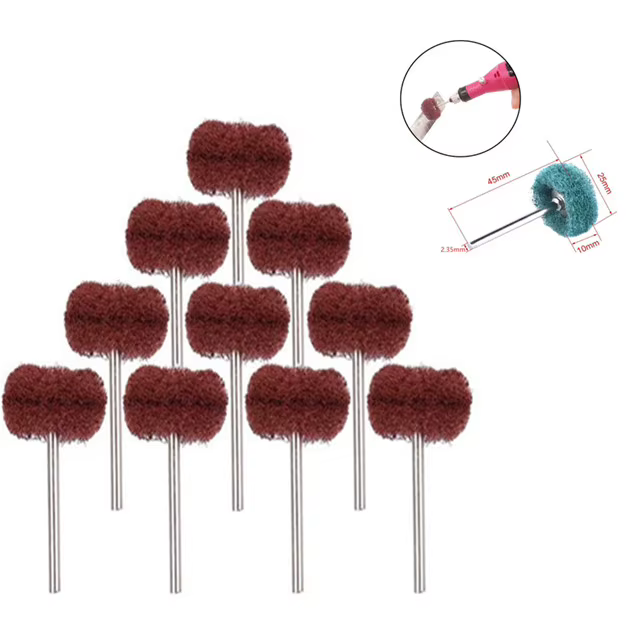 Mini perceuse en fibre de nylon pour Dremel, brosse convertible, brosse distante avec tige de 3mm/2.