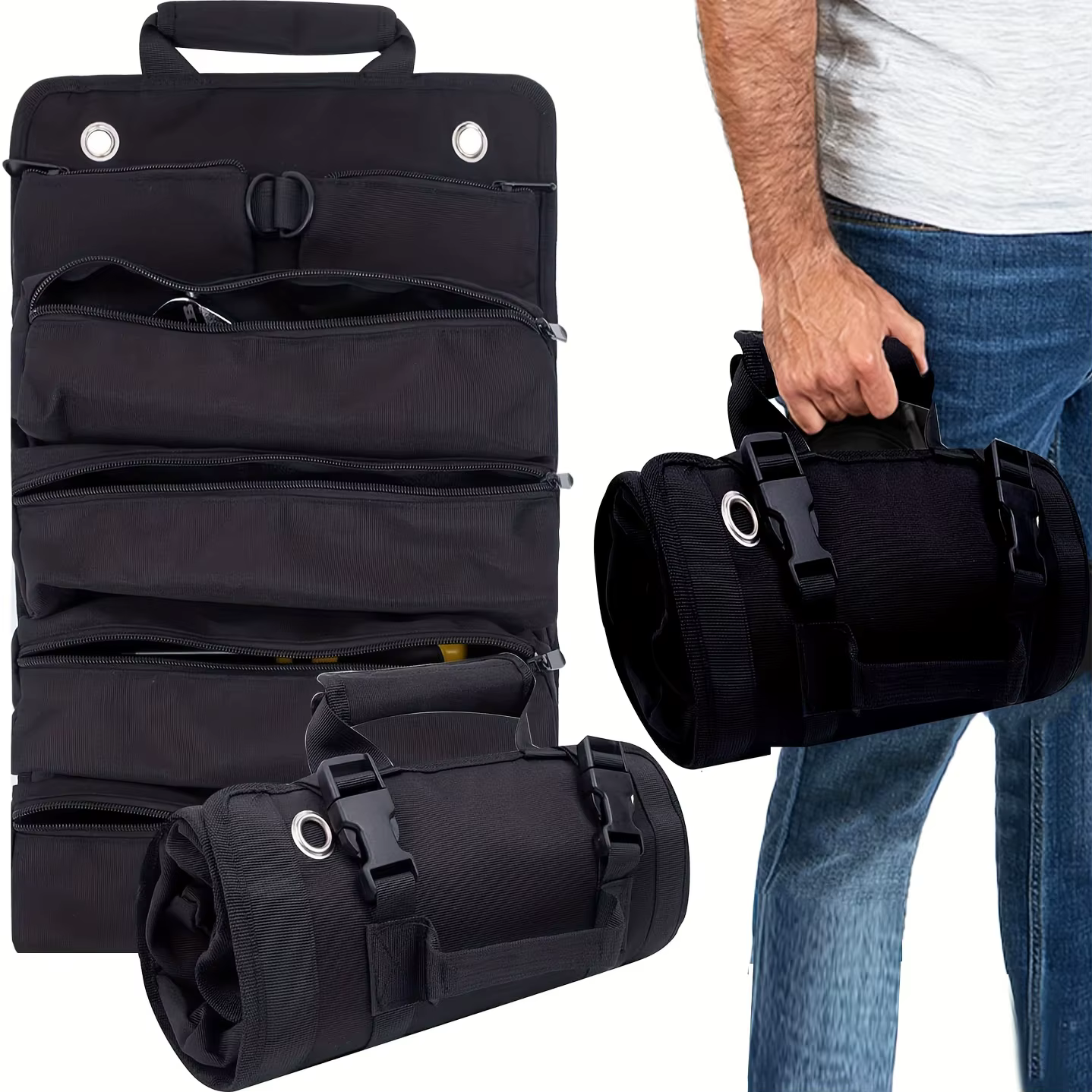 Organiseurs de sacs à outils - Petit sac à outils avec pochettes amovibles, sac à outils robuste à e