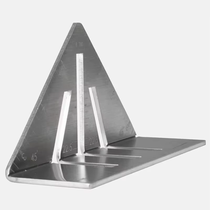 Règle d'angle de haute précision, rapporteur, outil de mesure triangulaire robuste pour le travail d