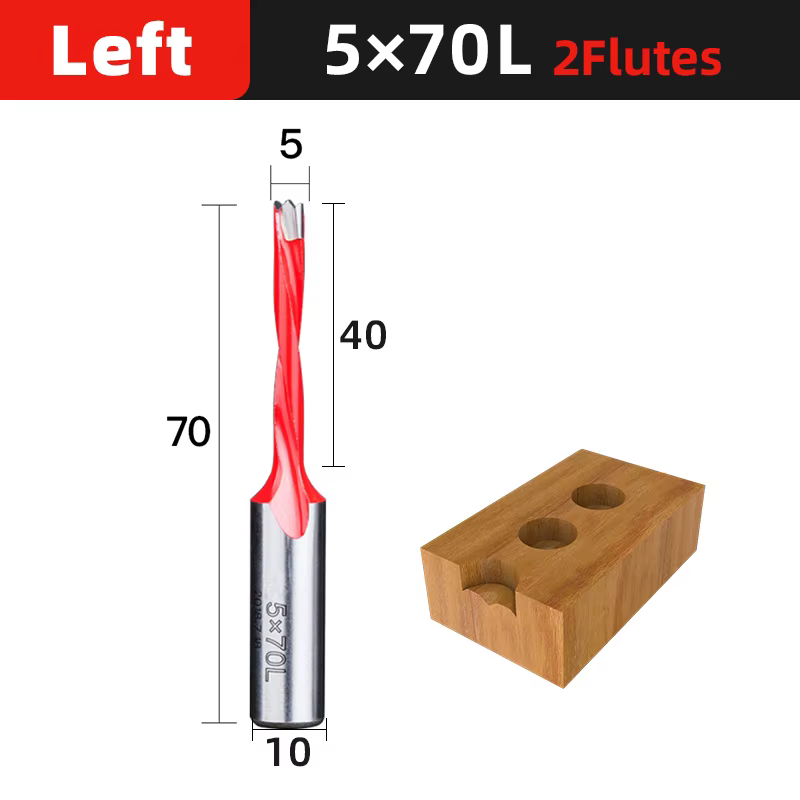 HUHAO-Foret à bois Forstner, outil de foret, magasins de tiges de 10mm, rotation à droite, travail d