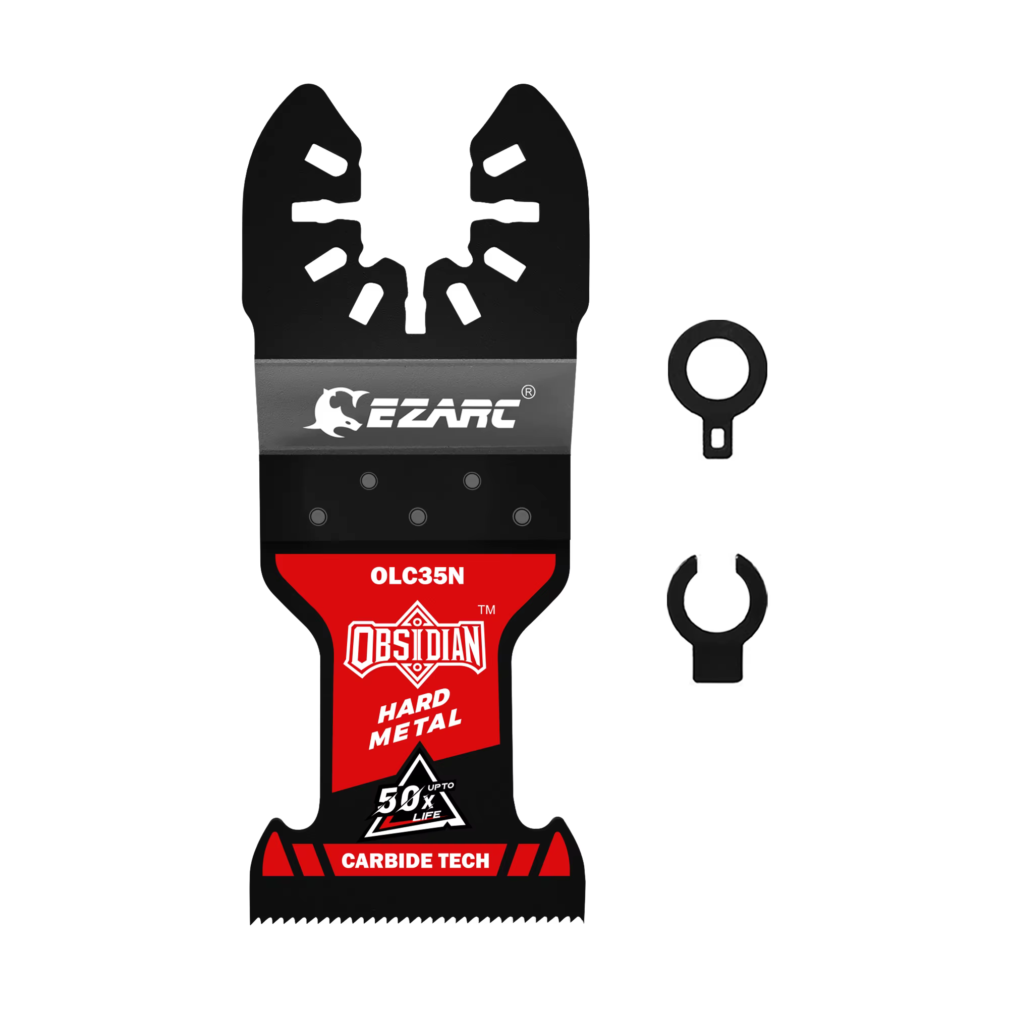 Lame de scie oscillante EZARC avec revêtement TiCN, lame de scie en carbure d'obsidienne à dégagemen