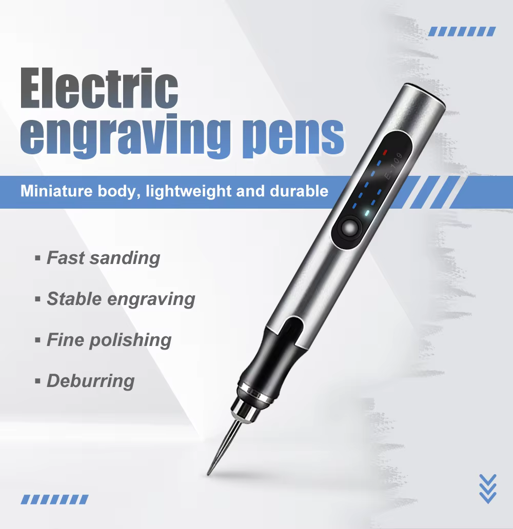 Mini meuleuse électrique sans fil, stylo de gravure, micro outils éloignés, perceuse pour bijoux en 