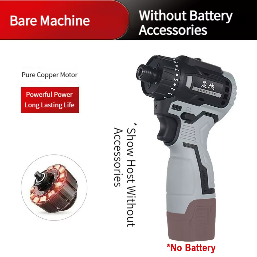 Tournevis sans fil, moteur sans balais, 18V, 1500mAh, 60Nm, 2100 tr/min, jeu de perceuses, tournevis
