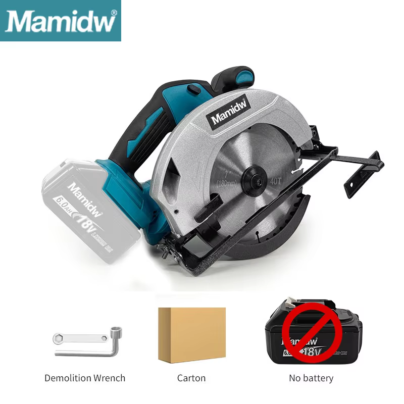 Makita – scie circulaire sans balais de 7 pouces, 5000 tr/min, sans fil, portable, profondeur de cou
