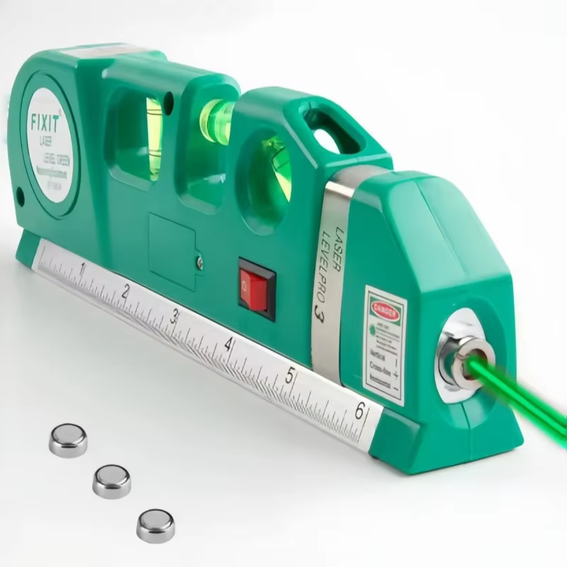 Niveau laser multifonctionnel standard, avec bande de mesure laser croisée. Un ensemble d'outils de 