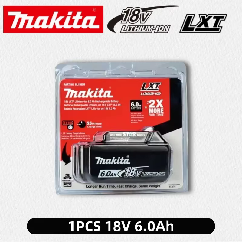 🤙 100% véritable Makita 6Ah pour batterie Makita 18V BL1860B BL1840 BL1830B BL1850B BL1850 BL1860 BL