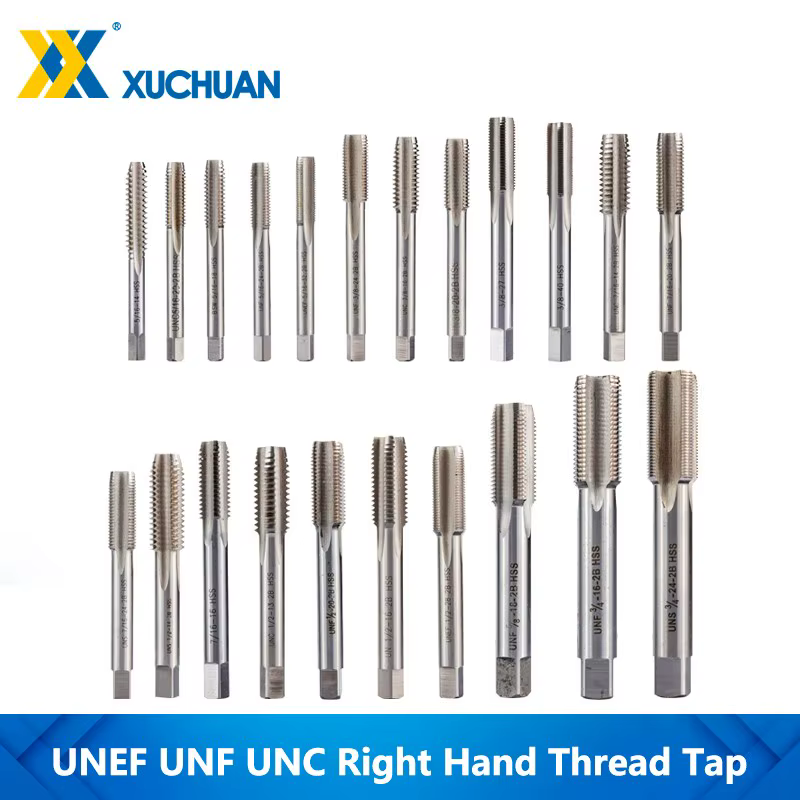 UNC UNF HSS Machine bouchon robinet à cannelure droite, vis, filetage droit, perceuse, outils à main