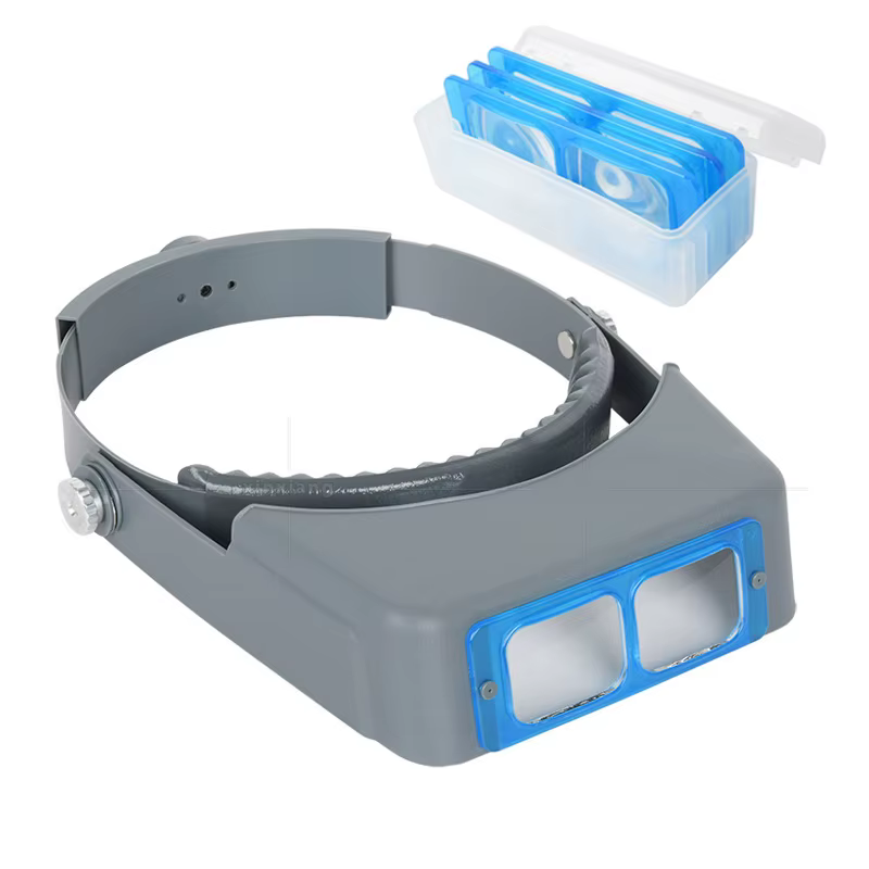 Loupe professionnelle de port de tête, Optivisor, Loupe oculaire à 4 lentilles pour la réparation de