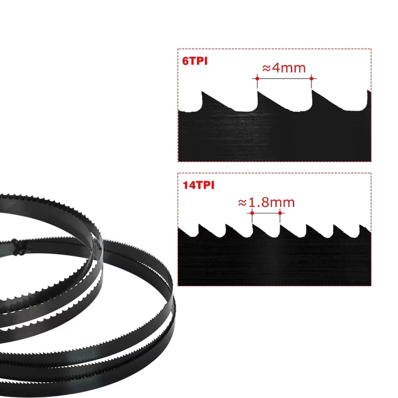 Lame de scie à ruban pour Einhell SB200 Scheppach HBS20, 1400mm, largeur 3.2/6.35/9.5mm, 6/14TPI, ou