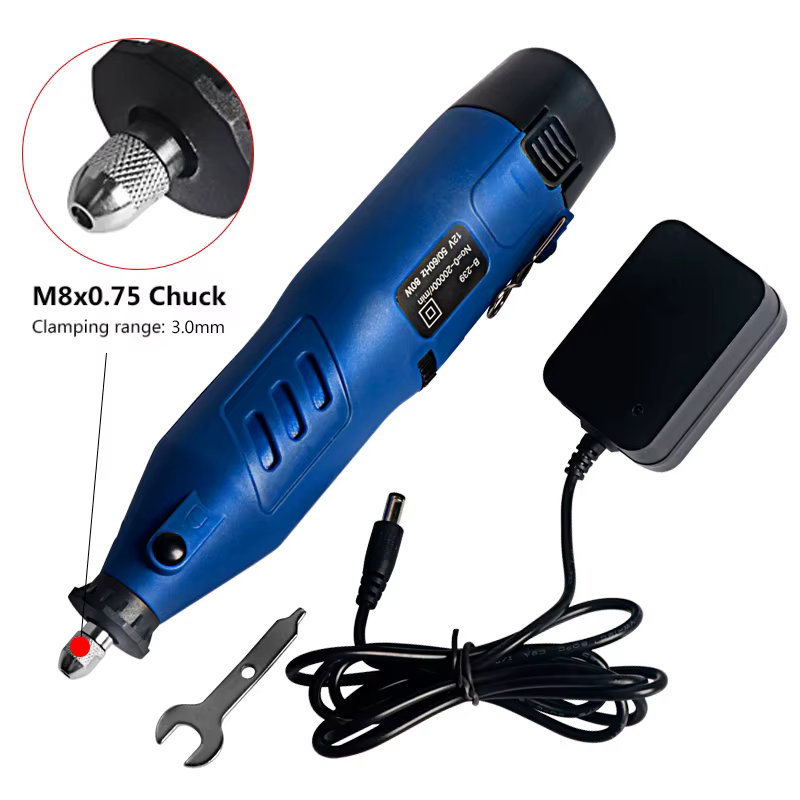 80W outil rotatif sans fil Dremel bricolage Mini perceuse stylo de gravure électrique 4 vitesses Min