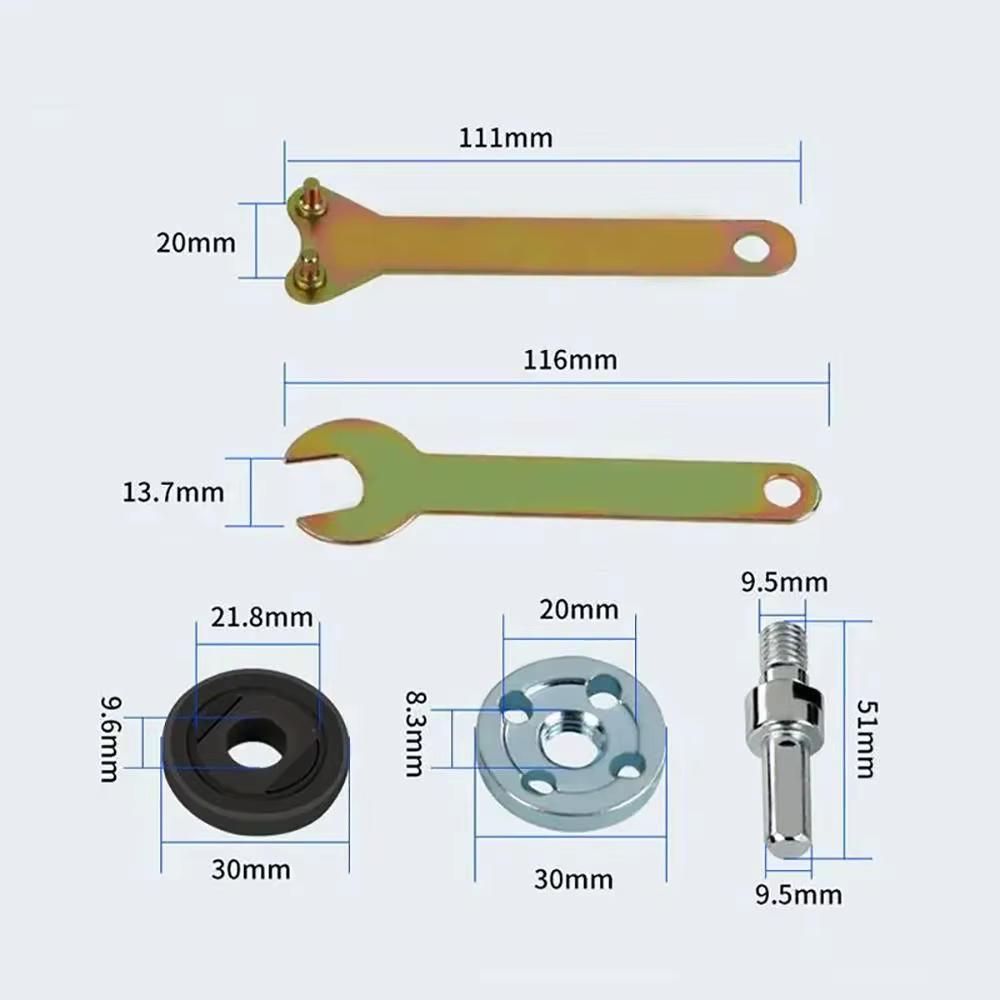 Ensemble de meuleuse d'angle de conversion de perceuse électrique, connexion en métal, disque de cou