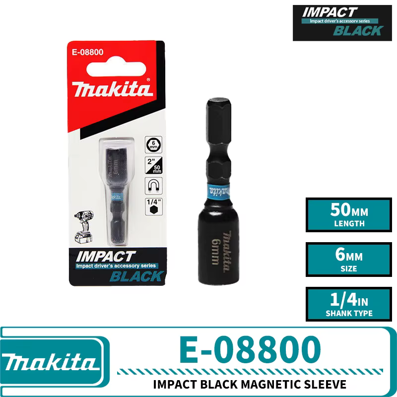 Makita-Perceuse à percussion noire, jeu d'embouts d'entraînement, jeu de tournevis pour outils élect