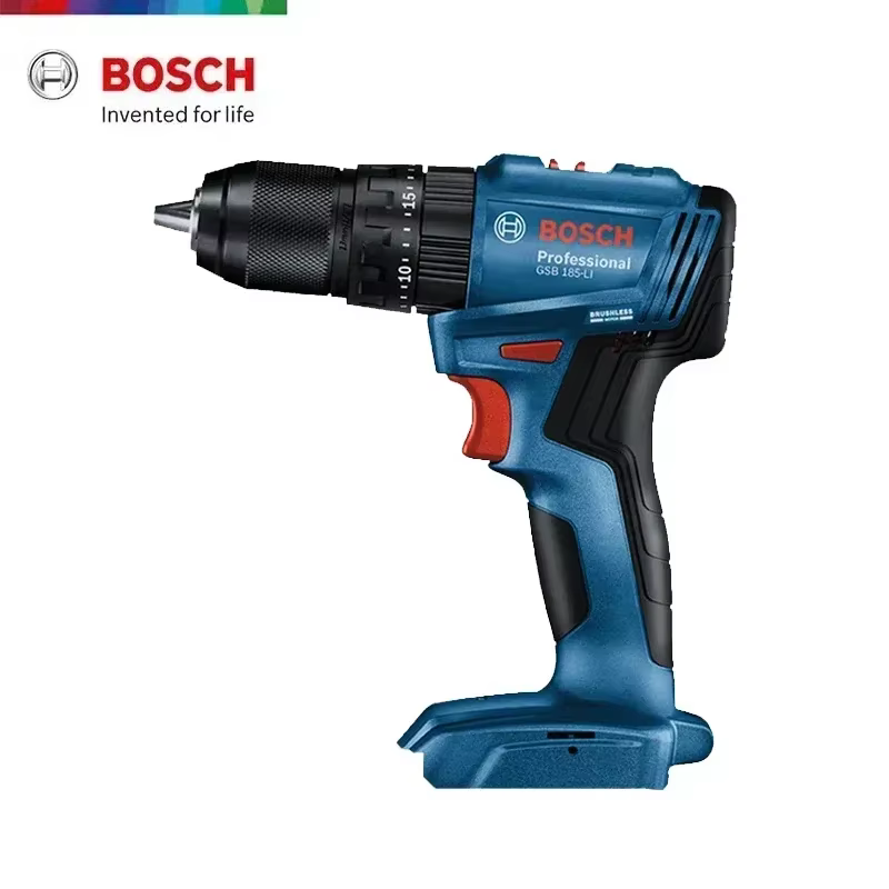Perceuse à percussion sans fil BOSCH GSB 185-LI, tournevis électrique 18V, outils électriques multif