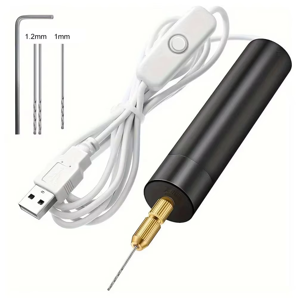 Mini perceuse électrique portative, bricolage, outils de perceuse électrique USB pour la fabrication
