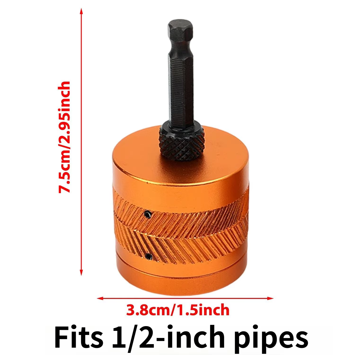 Nettoyeur de tuyaux métalliques pour ponceuse, outil de polissage à tige hexagonale de 1/4 pouce pou