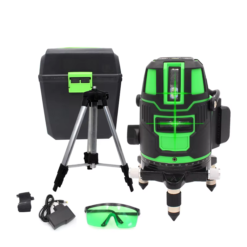 Niveau laser rotatif automatique à nivellement rapide 360° avec trépied de 1 m, outil de constructio