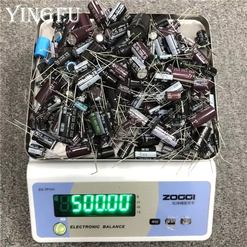Condensateur électrolytique mixte 500 gramme/lot, vente pour bricolage, réparation d'amoureux, paque
