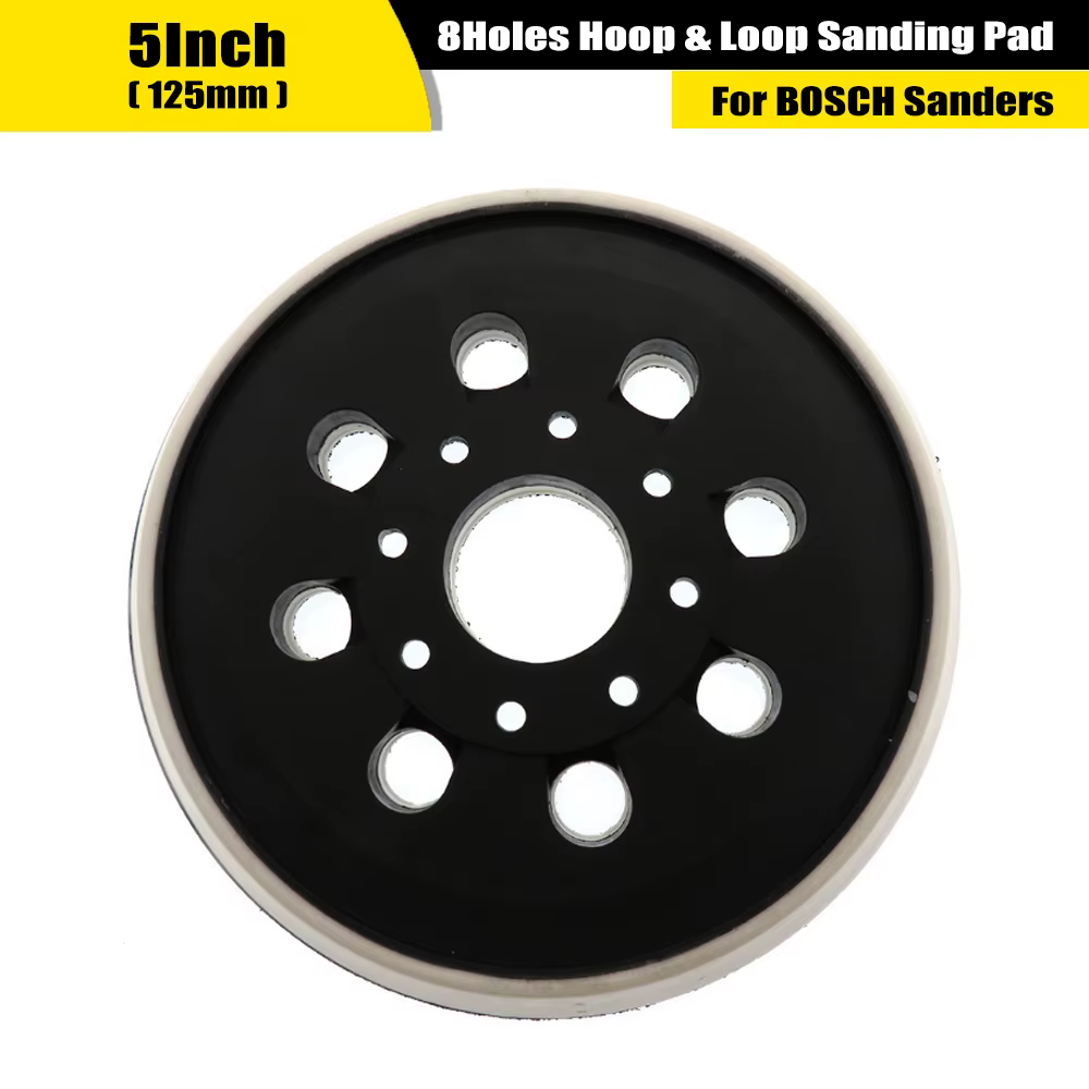 Tampon de support 1 pièce, tampon de ponçage à crochet et boucle de 5 "/125mm pour Bosch GEX 125-1, 
