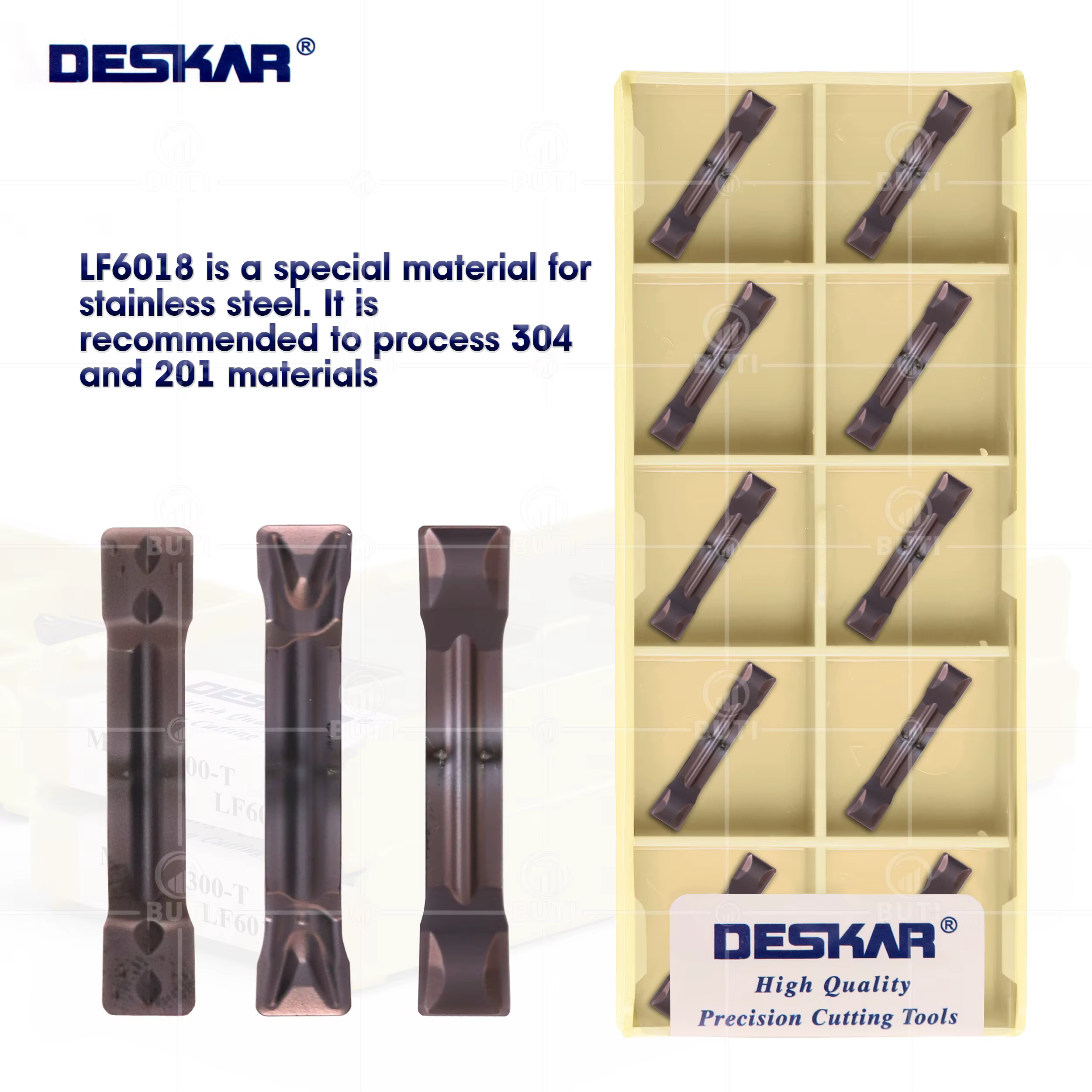 DESKAR 100% Original MGMN150 200 250 300 400 500 600 -G -M -T -H LF6018 Lame de rainurage de haute q