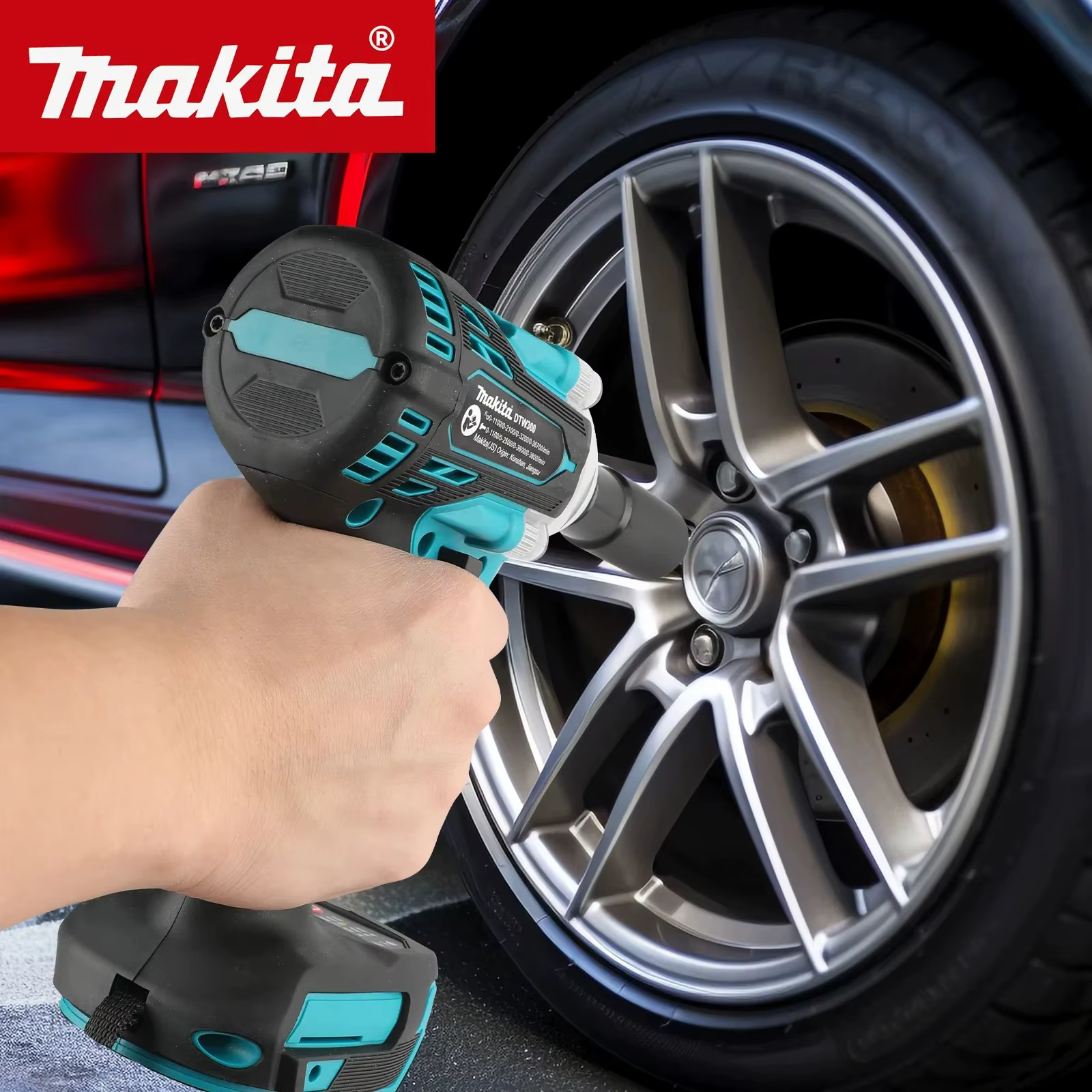 Makita DTW300 18V ensemble d'outils puissance sans brosse grande clé sans fil 330Nm couple canon à v