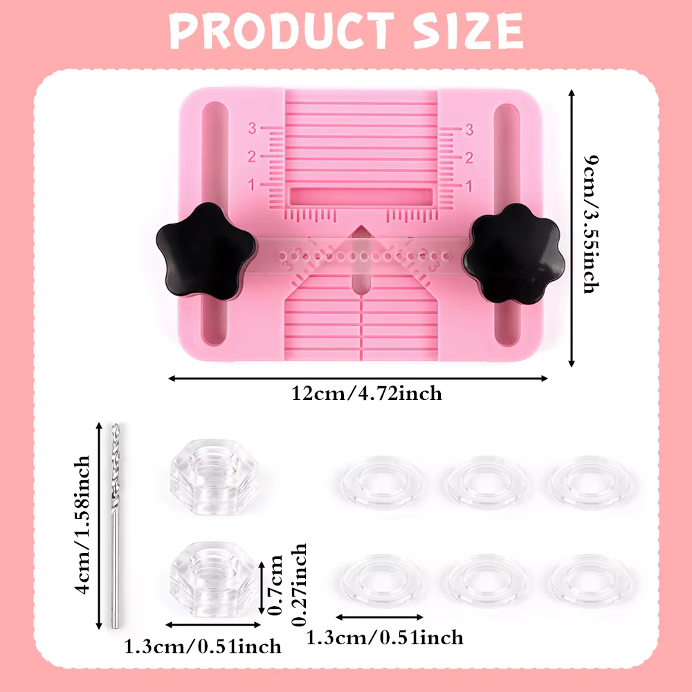 Outil de guidage de perçage de boucles d'oreilles en argile polymère, Kit de fabrication de bijoux d