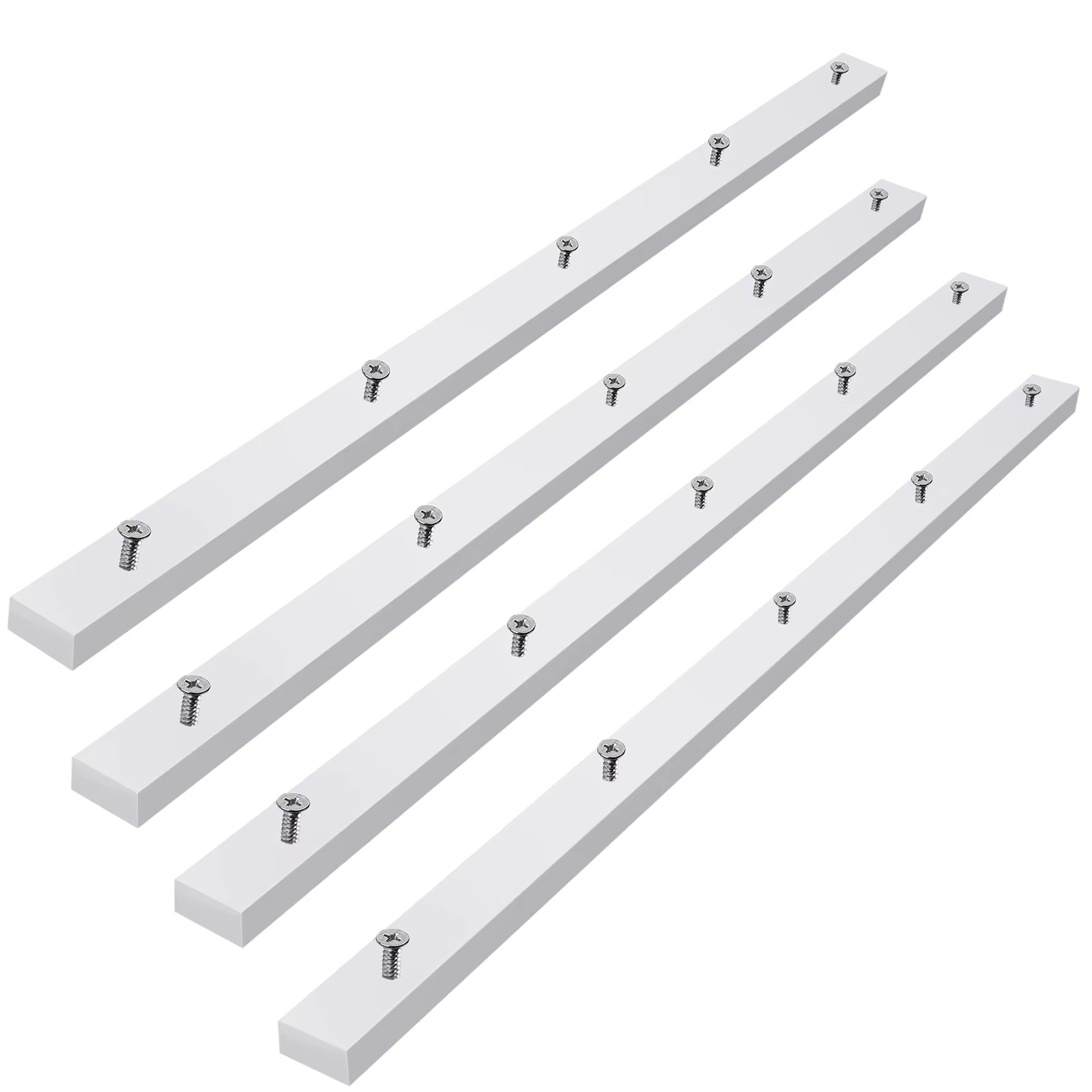 Traîneau transversal 4 pièces pour scie de table, 3/4" x 2 1/2" x 17", pré-percé avec 10 vis, pour f
