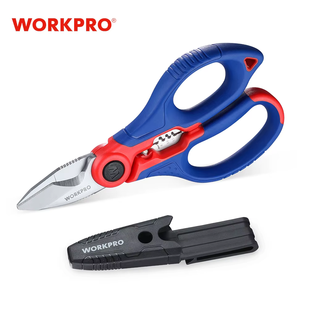 WORKPRO électricien ciseaux dénudeur de fil outil à main dénudeur de fil coupe-câble plomberie câble