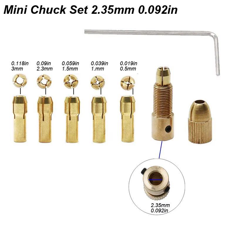 Jeu de pinces de mandrin pour perceuse électrique, pour arbre de moteur électrique, adapté à une Mic