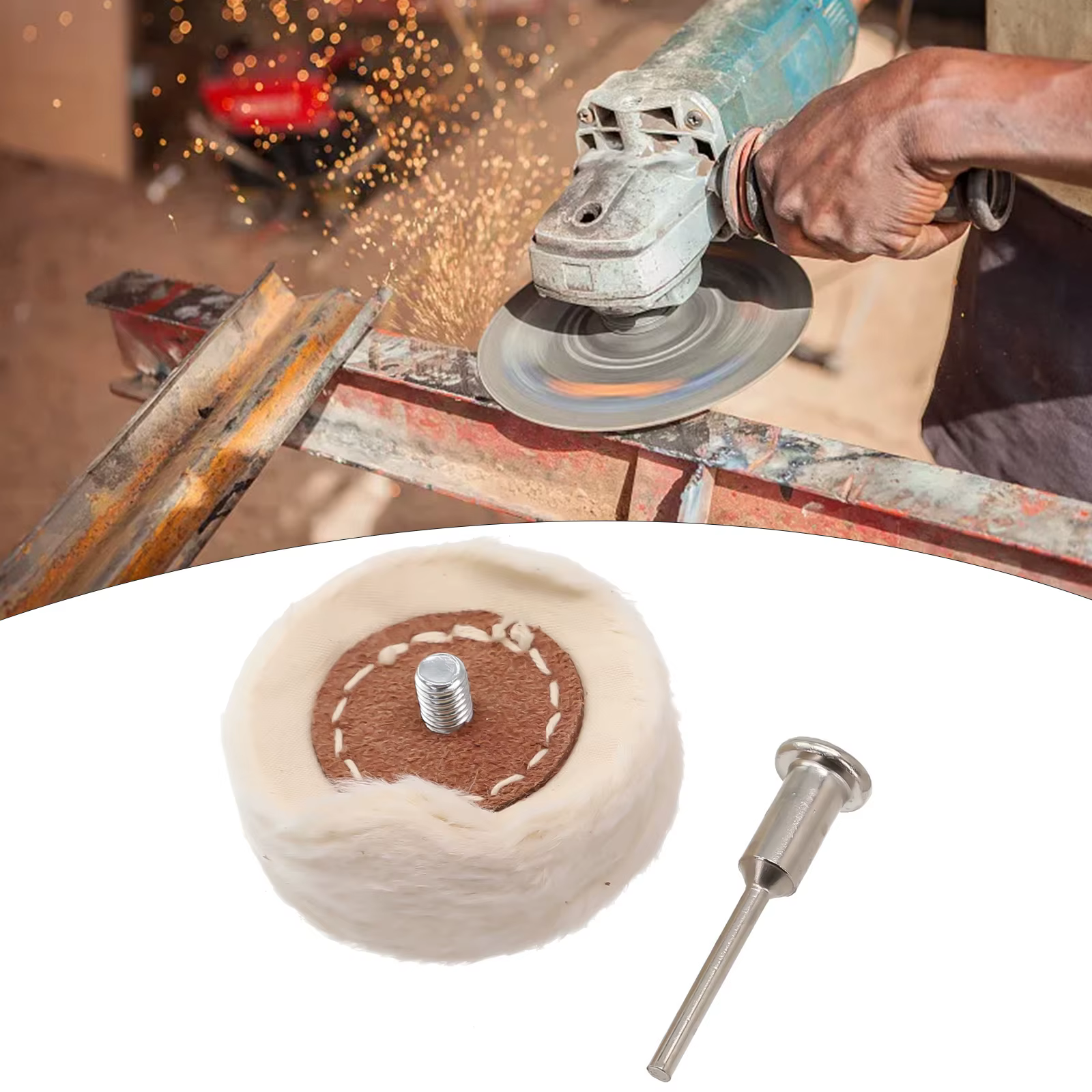 Roue de polissage en tissu de 50mm, roue de polissage pour bijoux en or et argent, tampon de polissa