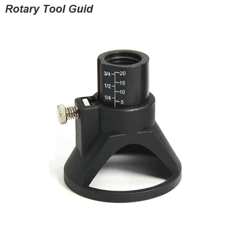 Guide de fixation pour fraise rotative, embout de perçage hélicoïdal, kit d'outils de sculpture sur 